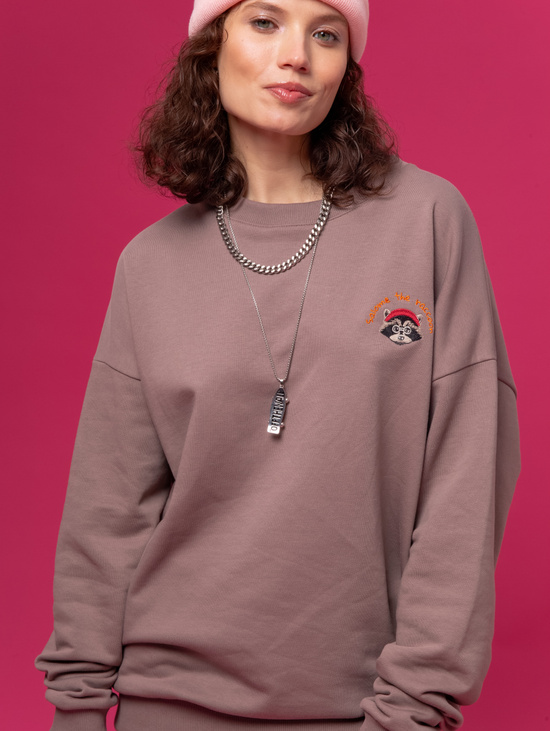 Свитшот SWEATSHIRT LONG SLEEVE RACCOON-WHITE VISON