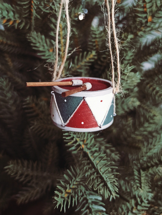 Елочная игрушка "Барабан"