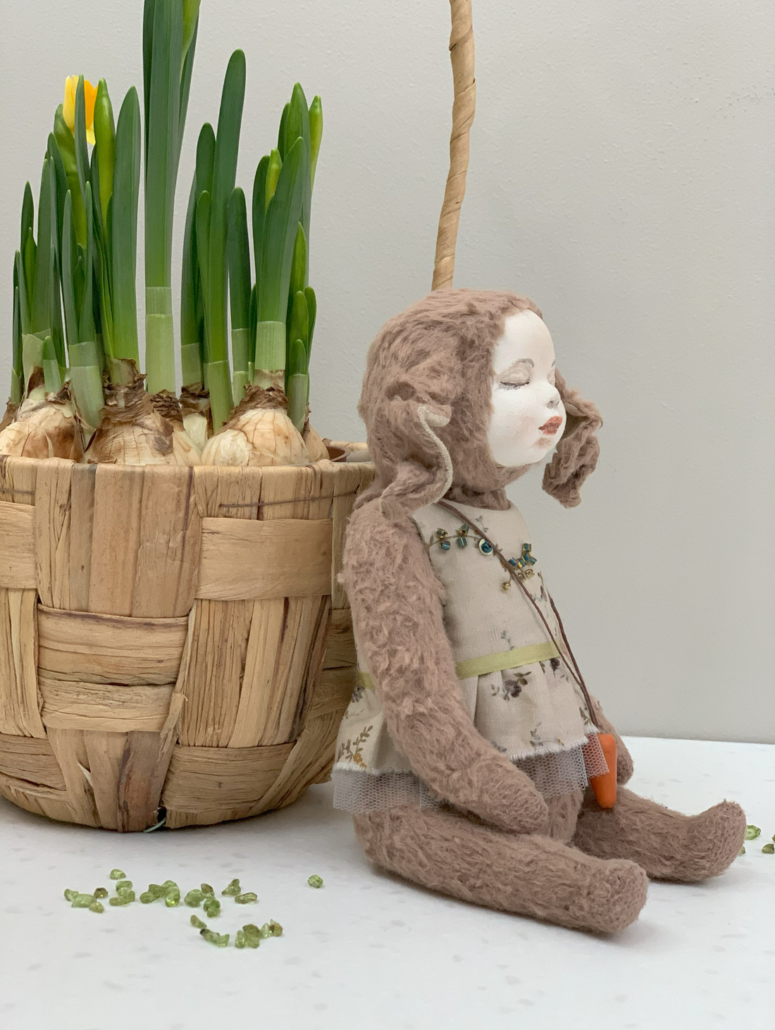 Набор для самостоятельного изготовления тедди-долл "Пасхальная зайка" - фотография товара