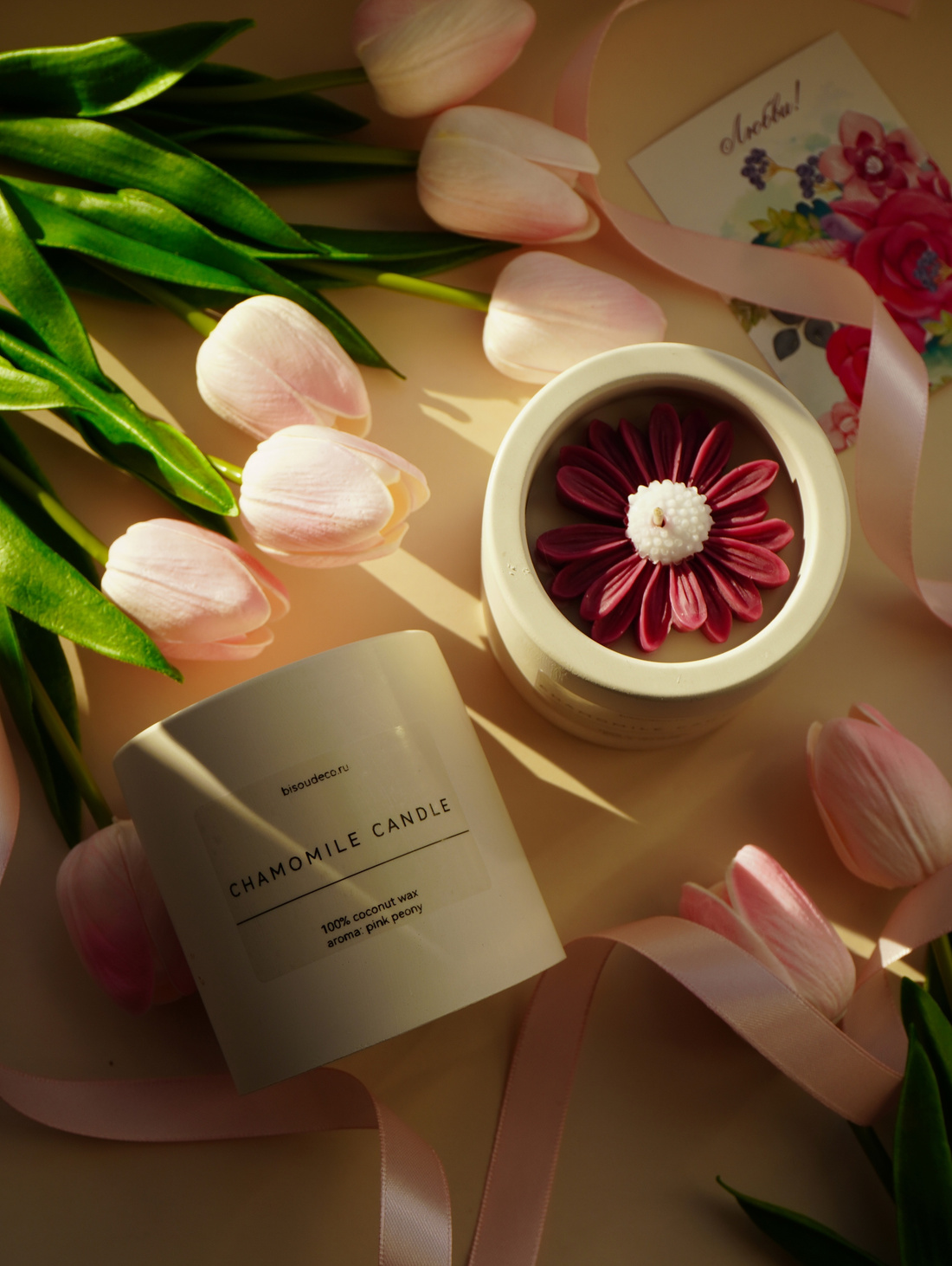 Аромасвеча "Chamomile candle" - фотография товара