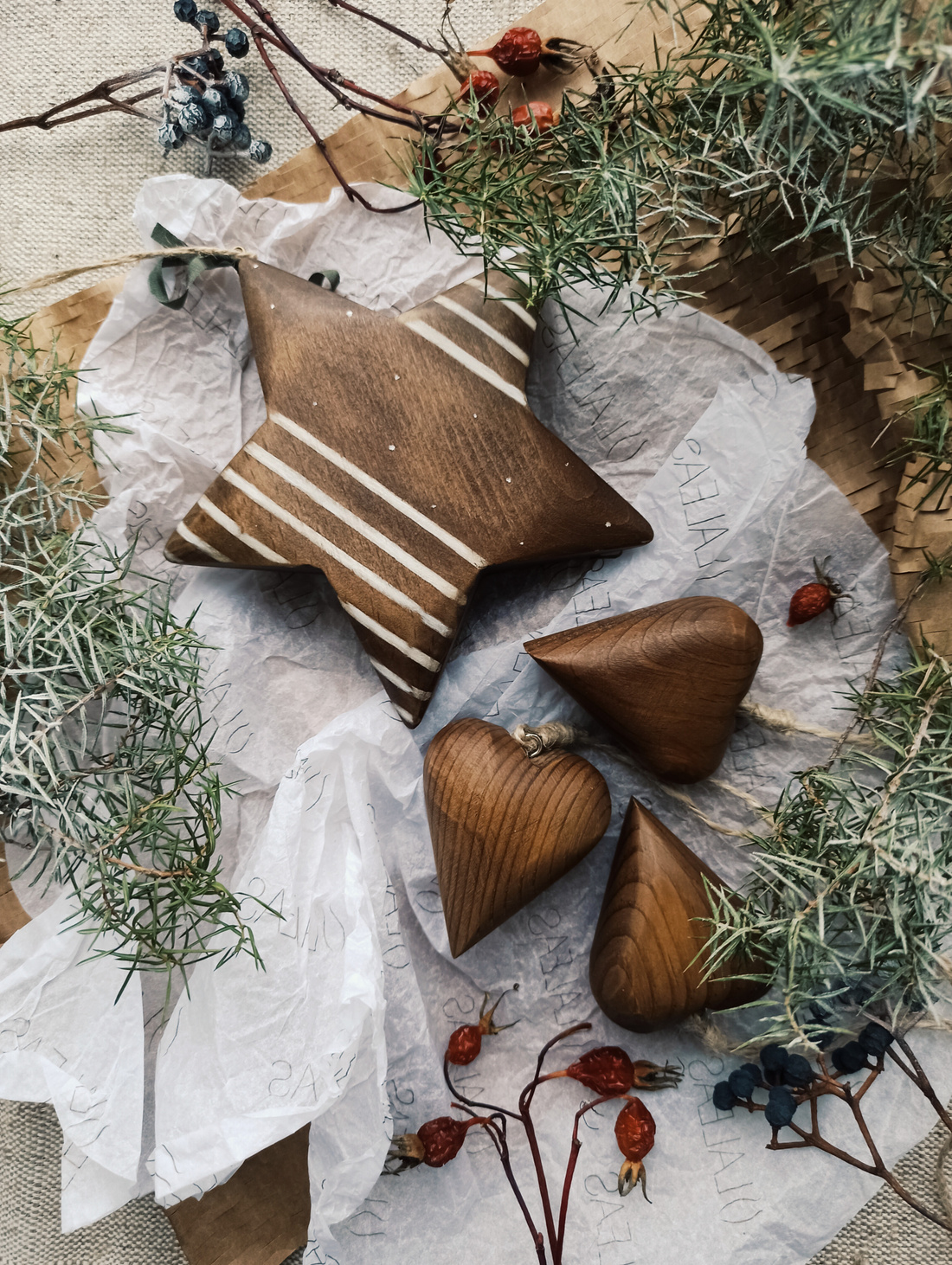 Декор подвесной "Сердечко среднее" - фотография товара