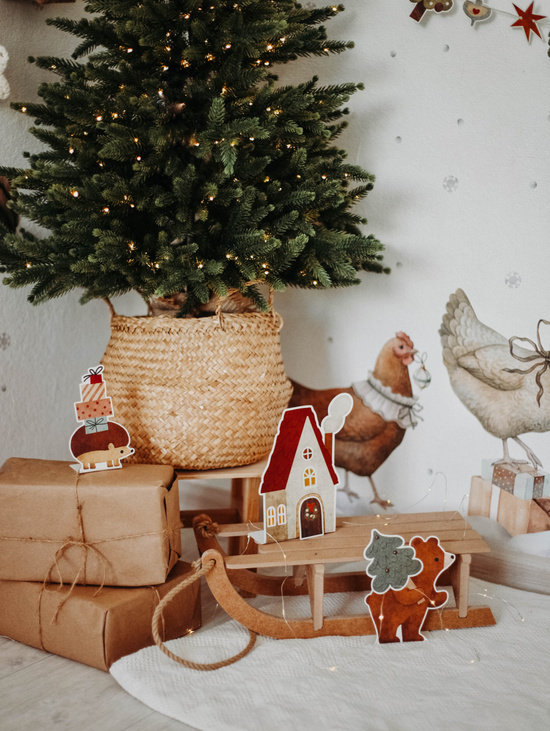 Бумажные фигурки «Новогодняя коллекция» В лесу