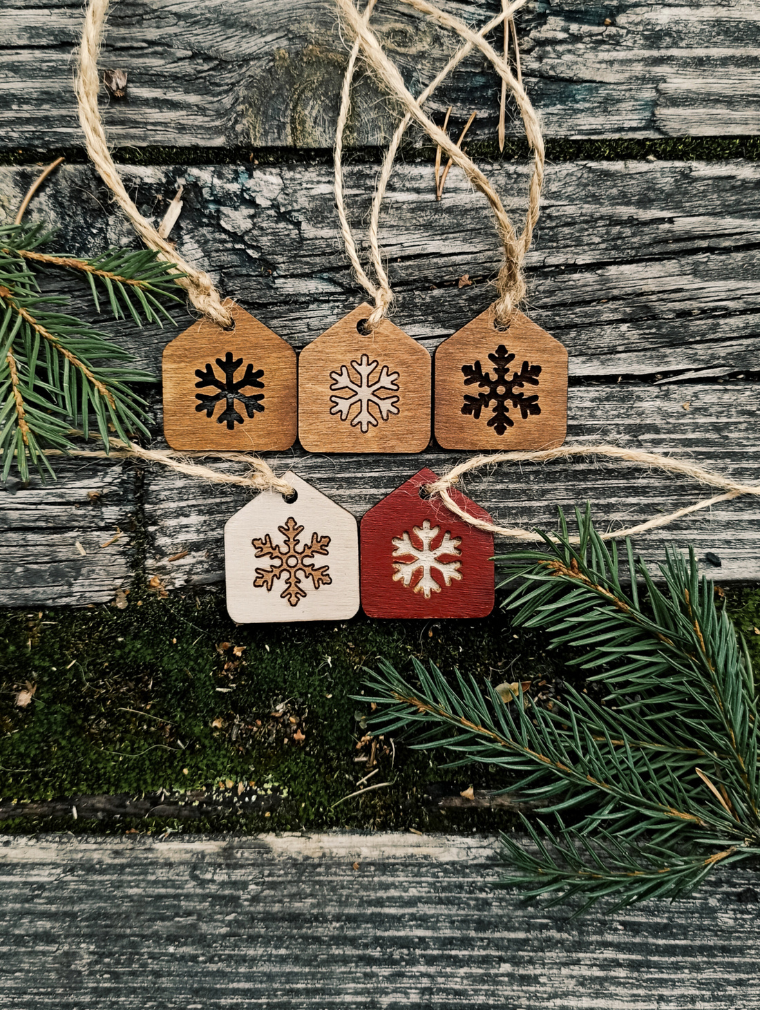 Новогодние ярлычки  малые - фотография товара