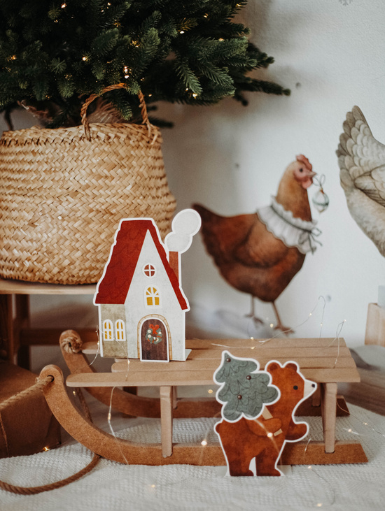 Бумажные фигурки «Новогодняя коллекция» В лесу