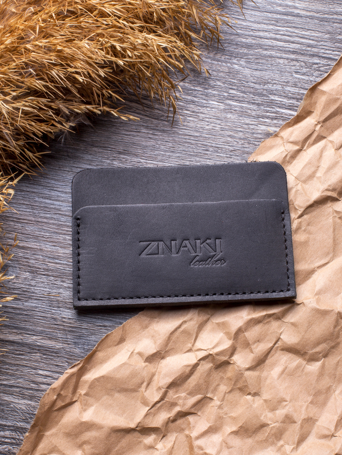 Картхолдер КХ_001, цвет черный - фотография товара