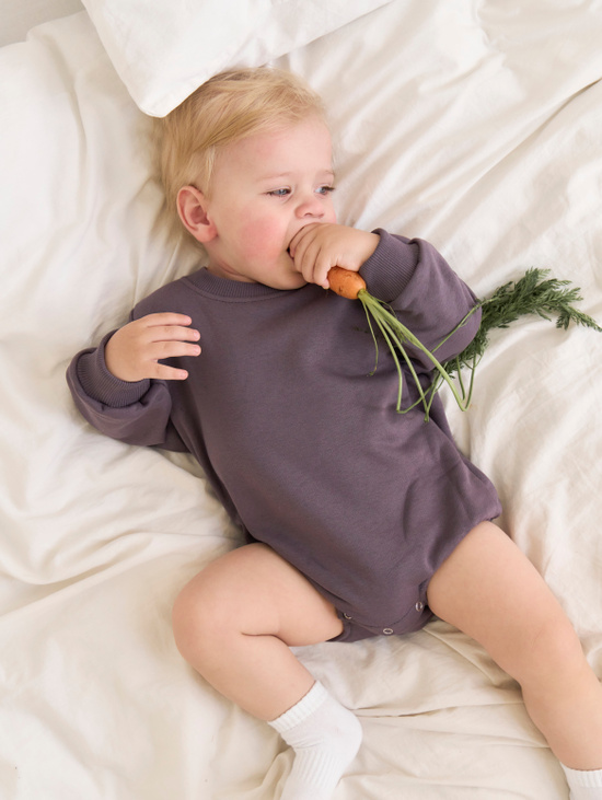 Боди "Оверсайз", баклажан - фото товара