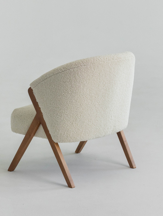 Детское кресло букле Zara kids белое