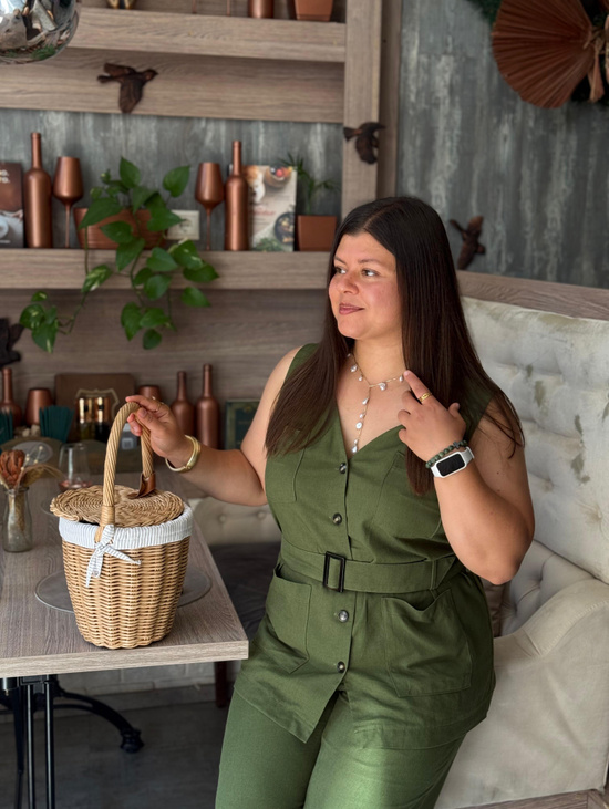 Плетеная сумка корзина в стиле Биркин