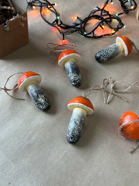 Ёлочная игрушка Гриб подосиновик большой