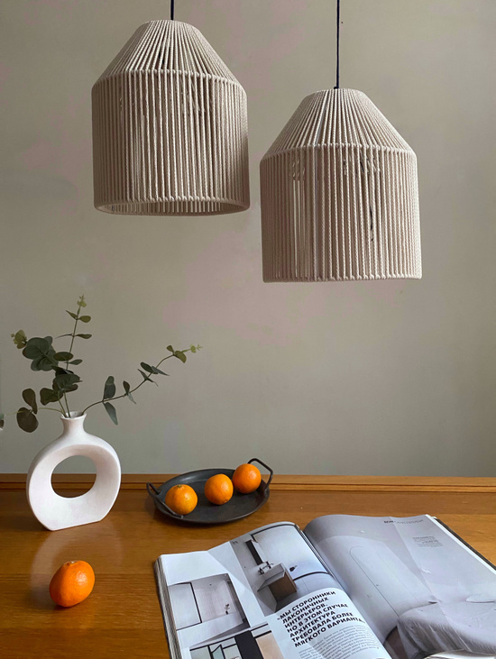 Светильник плетеный «Айвори»