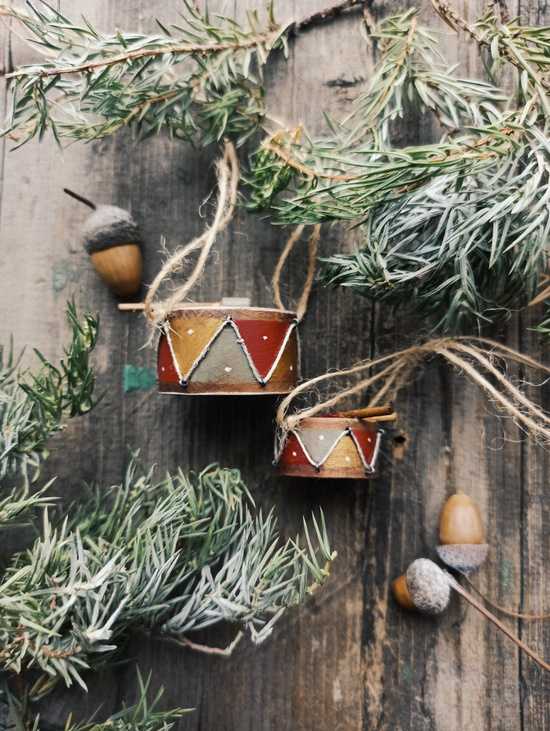 Елочная игрушка "Барабан малый"