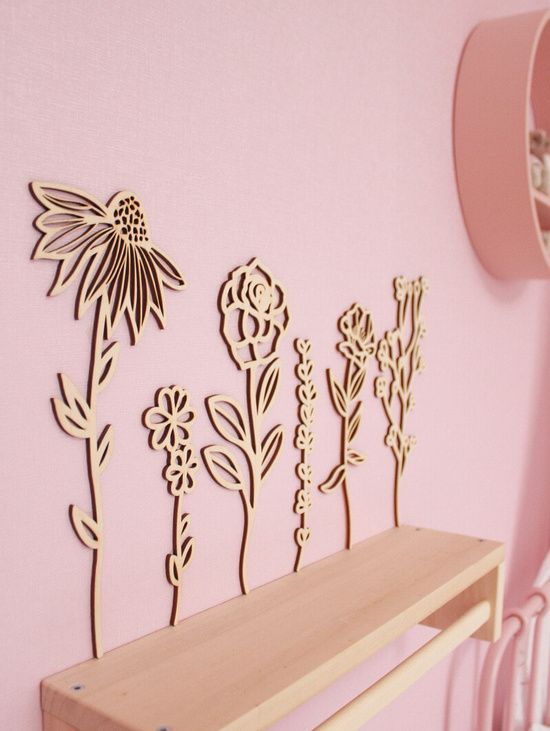 Настенный декор «цветы»