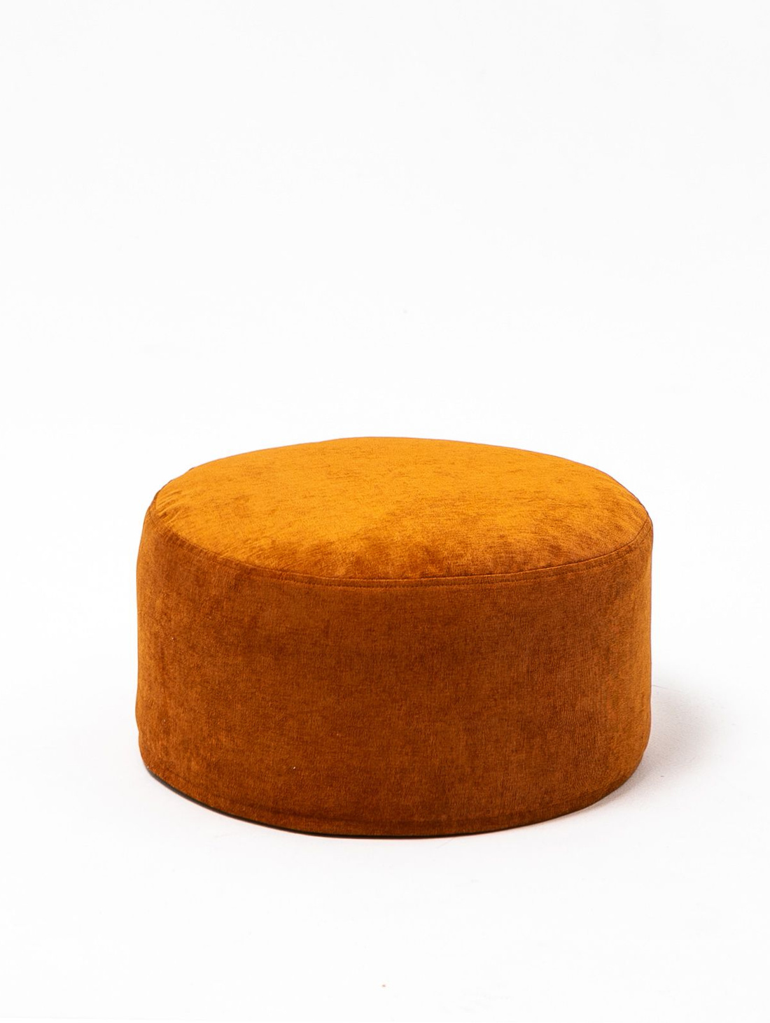 Пуф таблетка (40х20 см) оранжевый - фотография товара