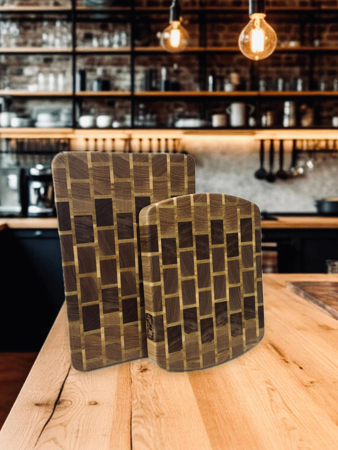 Набор из 2 разделочных торцевых досок - фотография товара