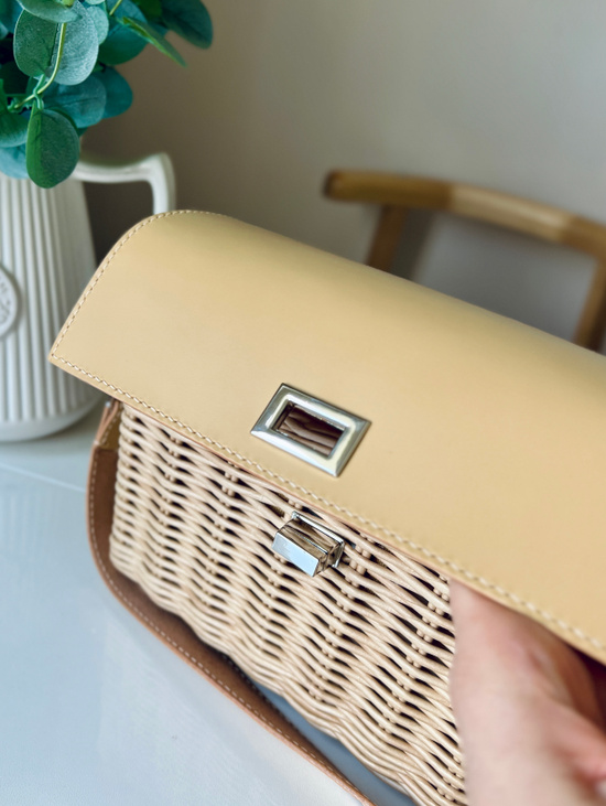 Сумка плетеная кросс-боди "Келли"