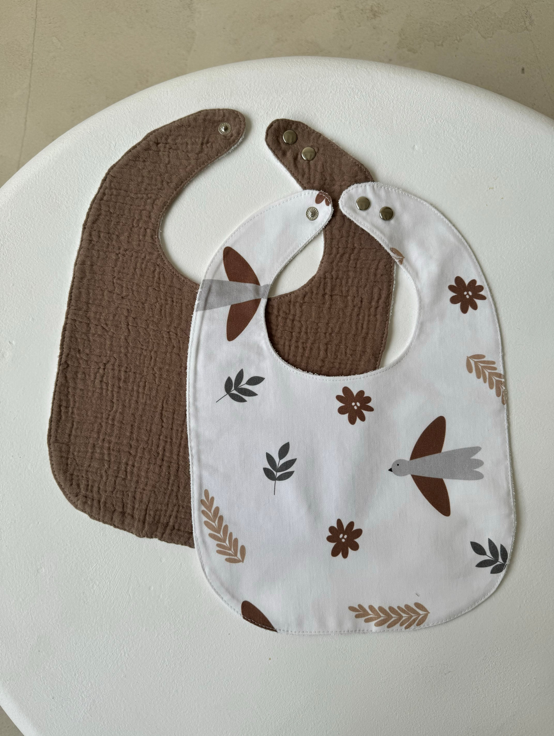 Сет непромокаемых слюнявчиков «Птички Бохо» - фотография товара