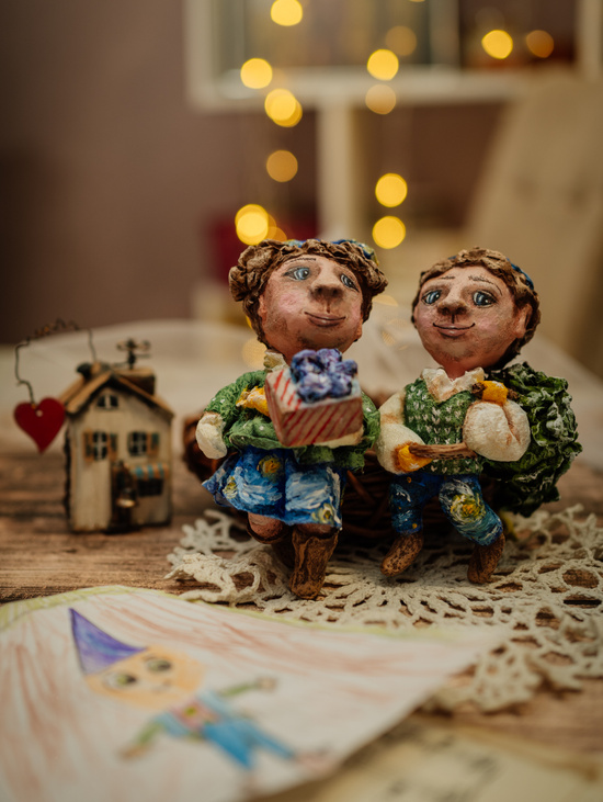 Набор ёлочных игрушек "Новогодние гномики"