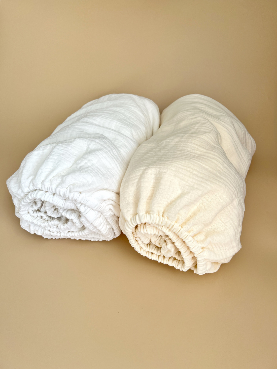 Простынь на резинке из муслина - фотография товара