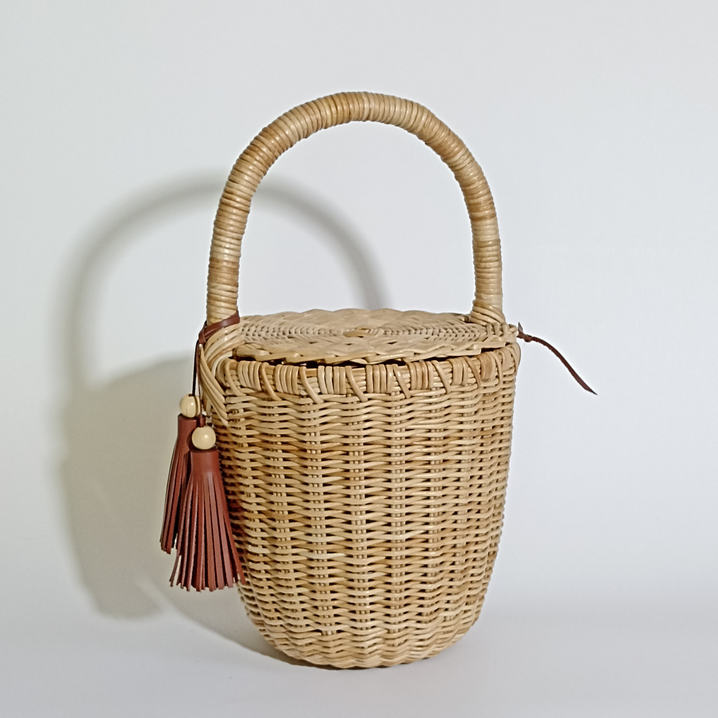 Летняя сумка-корзинка в стиле а-ля Джейн Биркин - фотография товара