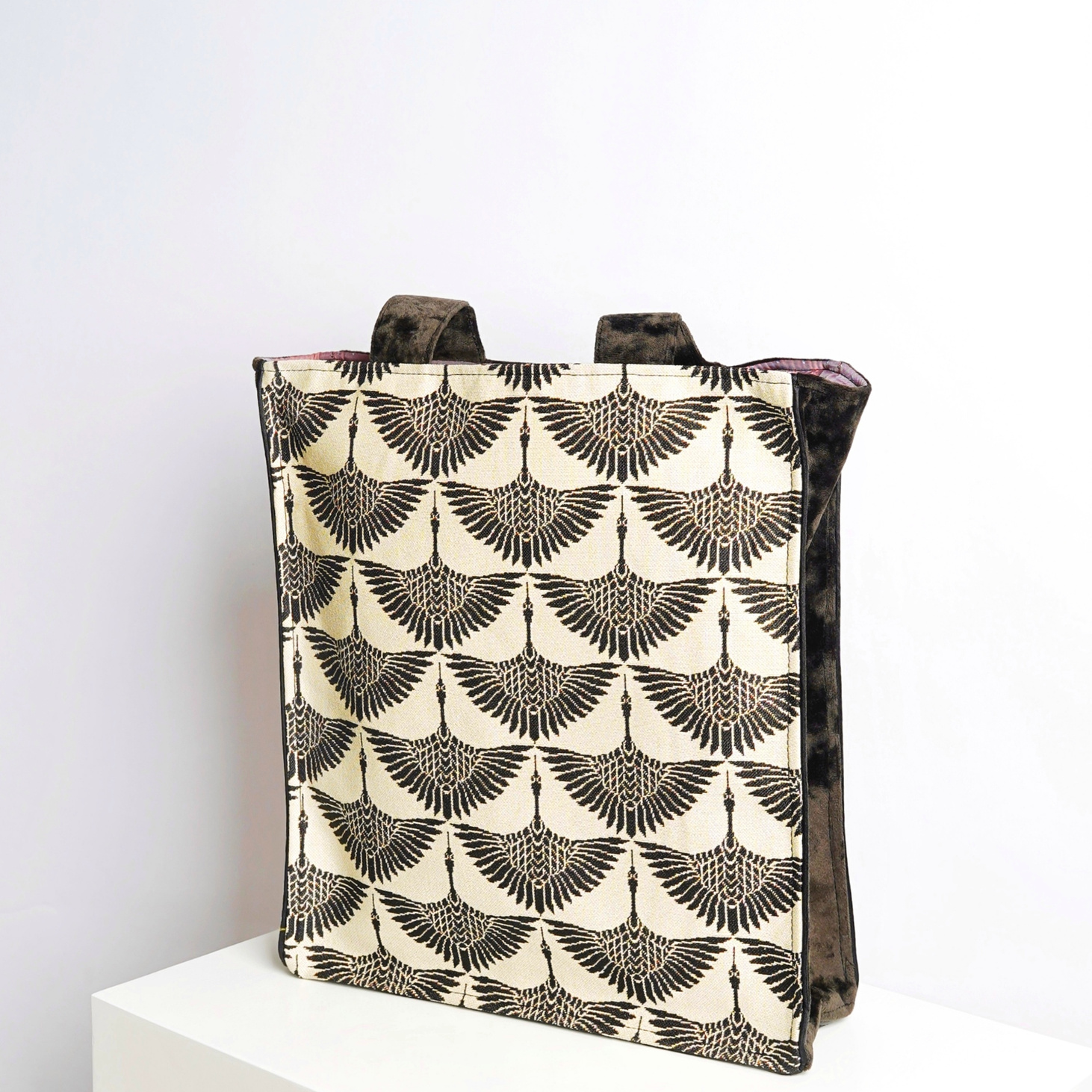 Сумка-шоппер для девушек "Журавли" - фотография товара