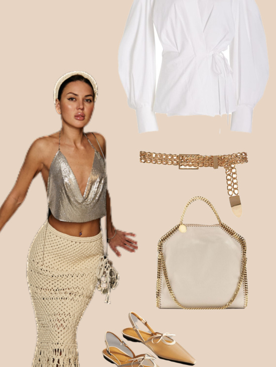 Юбка плетеная BOHO