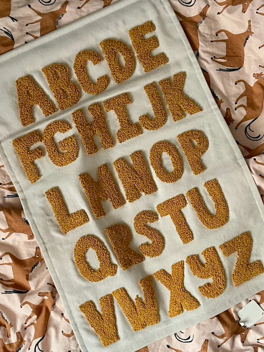 Текстильное панно в детскую "Алфавит" - фотография товара