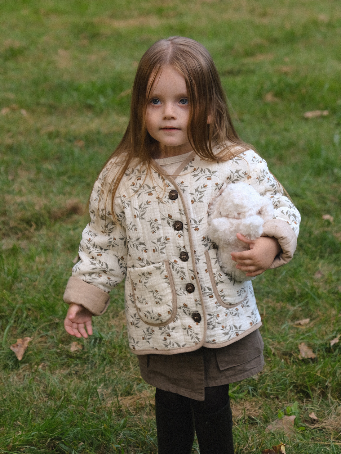 Фуфайка стеганая из хлопка и муслина - фотография товара