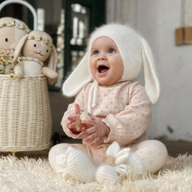 Шапочка для новорожденного и пинетки