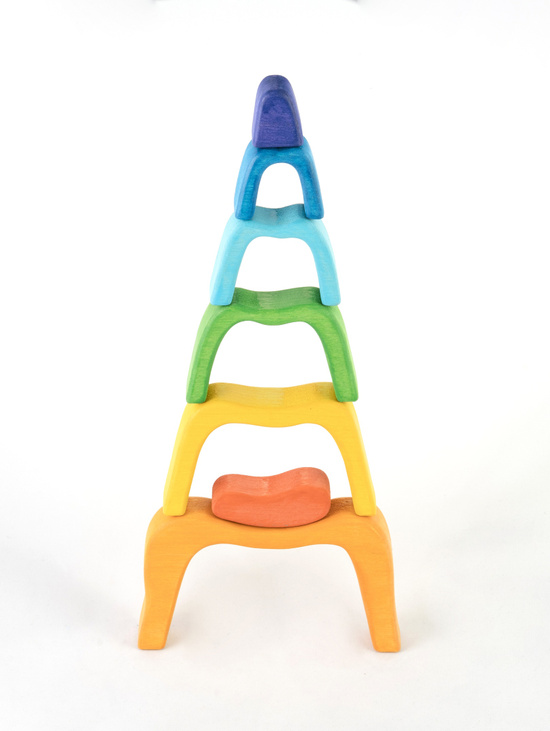 Конструктор балансир деревянный "Ворота-радуга"