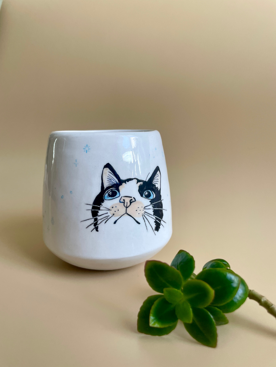 Ваза «Котик-глазастик» - фотография товара