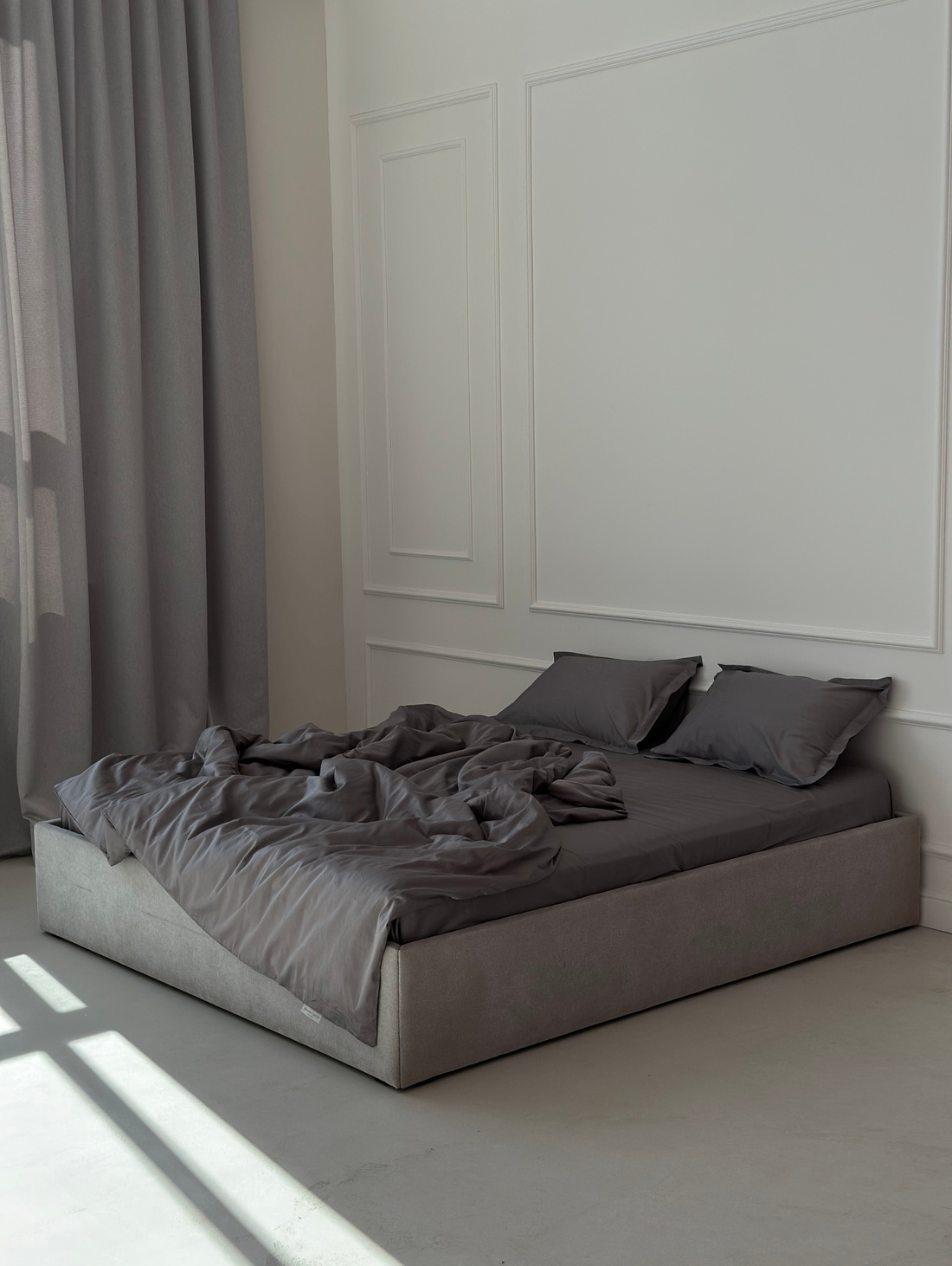 Комплект постельного белья "Мокрый асфальт" - фотография товара