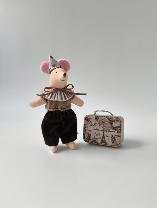Игрушка "Мышка Папа" для кукольного домика - фото товара