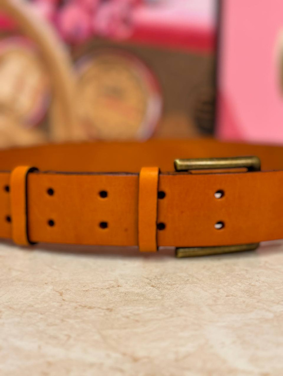 Мужской кожаный ремень "Orange"