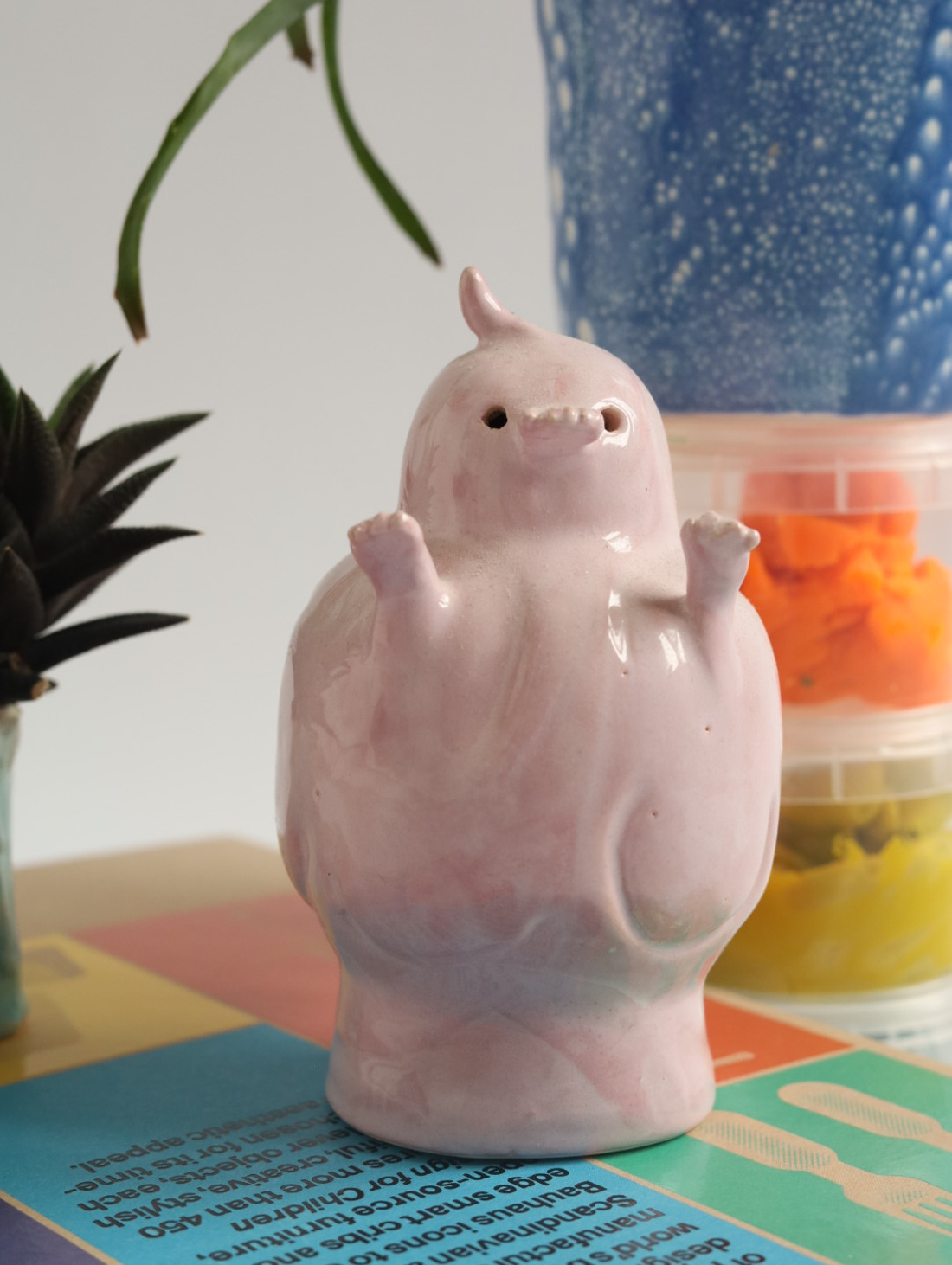 Декоративная скульптура из керамики «Усик» - фотография товара