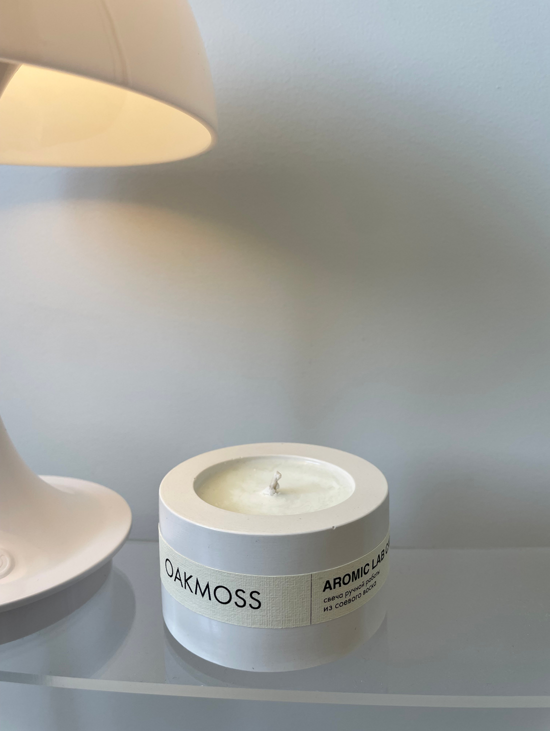Свеча-шайба «OAKMOSS» гладкая - фотография товара