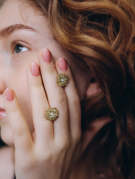 Серьги "Астры"