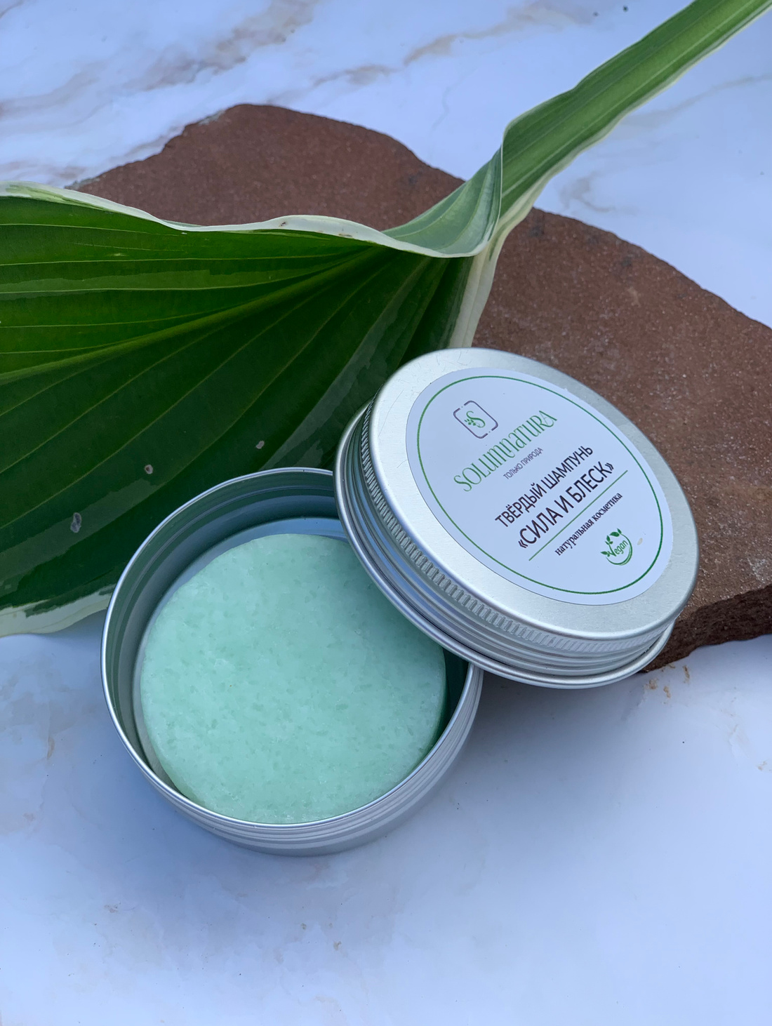 Твердый шампунь «Сила и блеск» - фотография товара