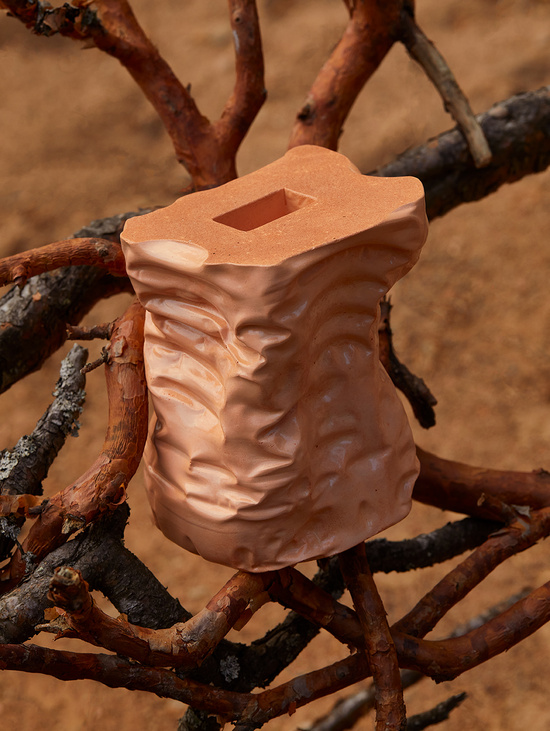 Ваза "Wavy Vase" Оранжевый