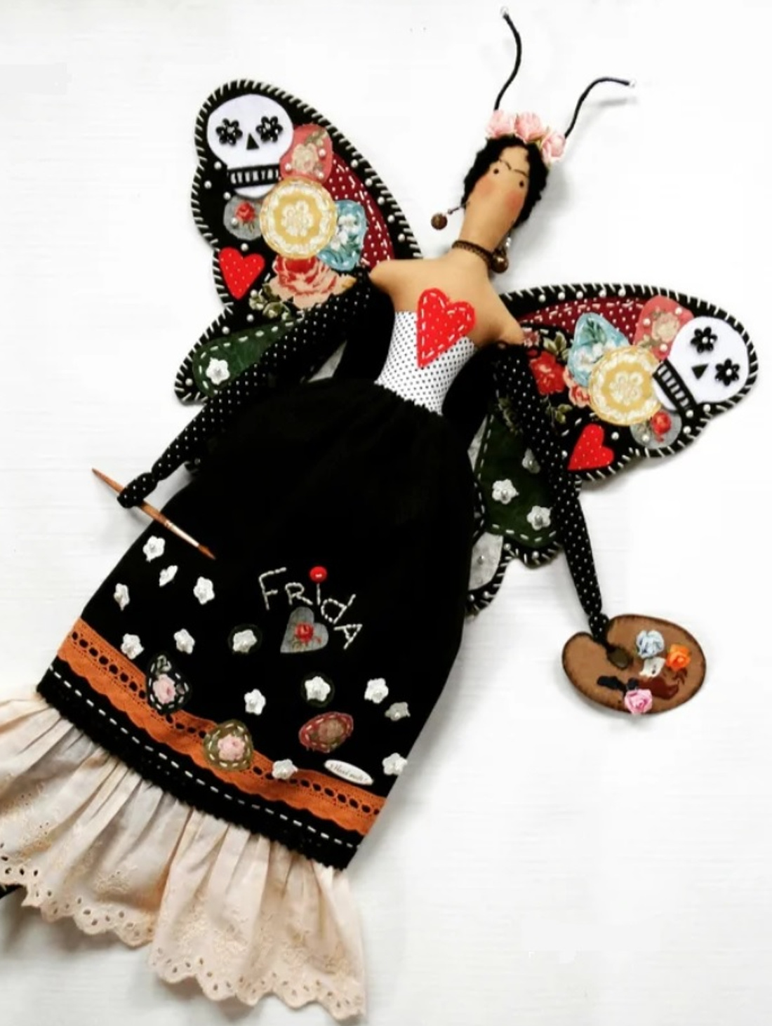 Интерьерная кукла "Фрида" - фотография товара