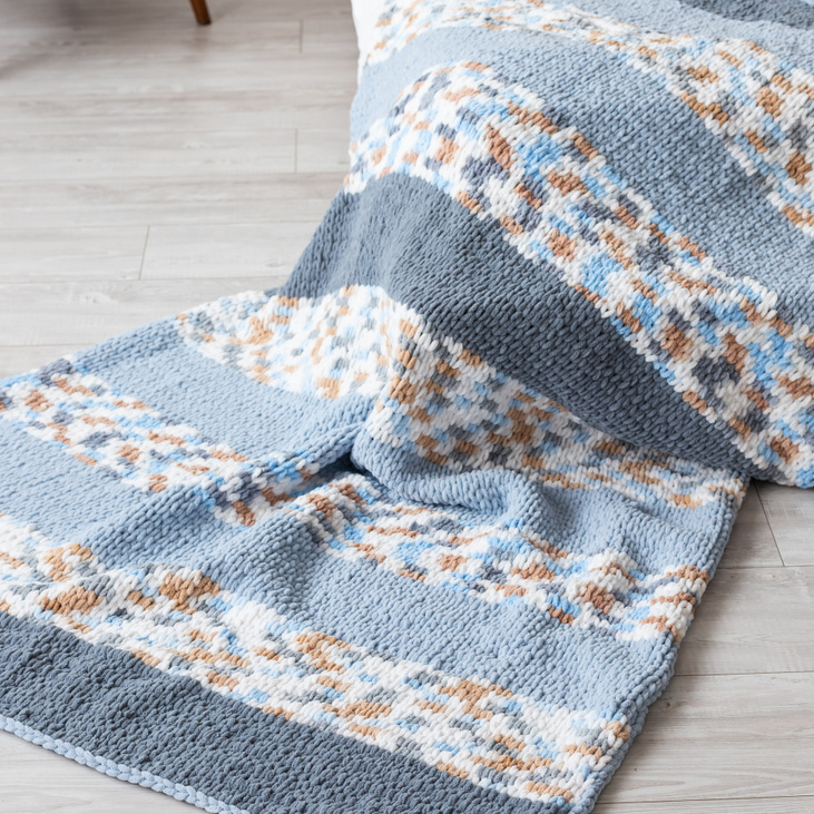 Вязаный плед "Облачный шёпот"