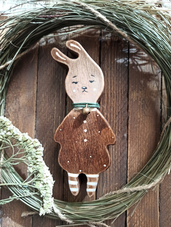 Ёлочная игрушка "Зайка Зефирка" большая