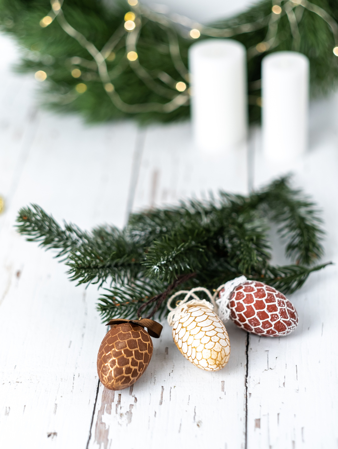 Ёлочная игрушка "Шишка" - фотография товара