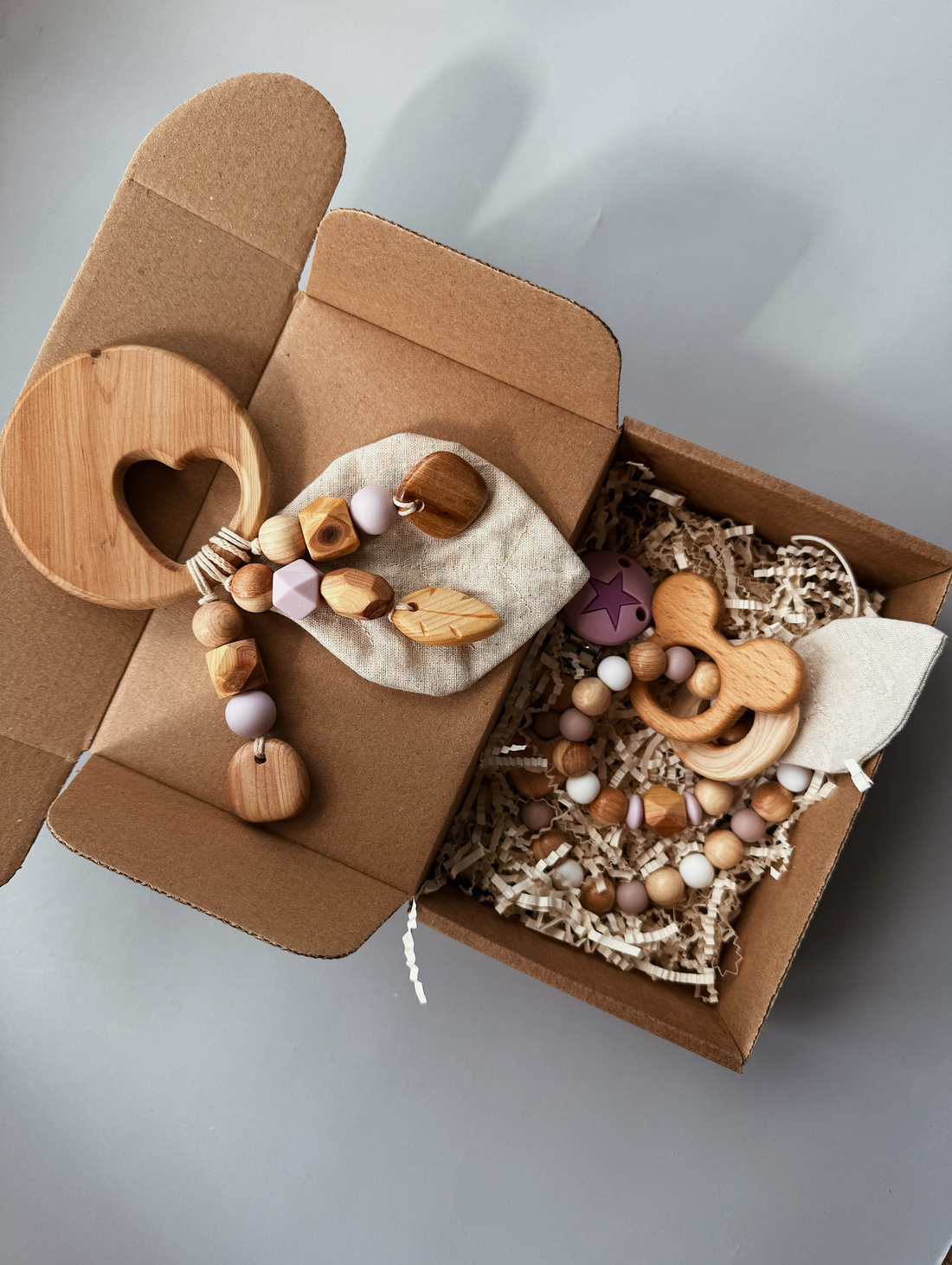 Набор для подарка новорожденному "Пудра" - фотография товара