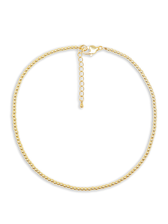 Чокер из гематита золотистый