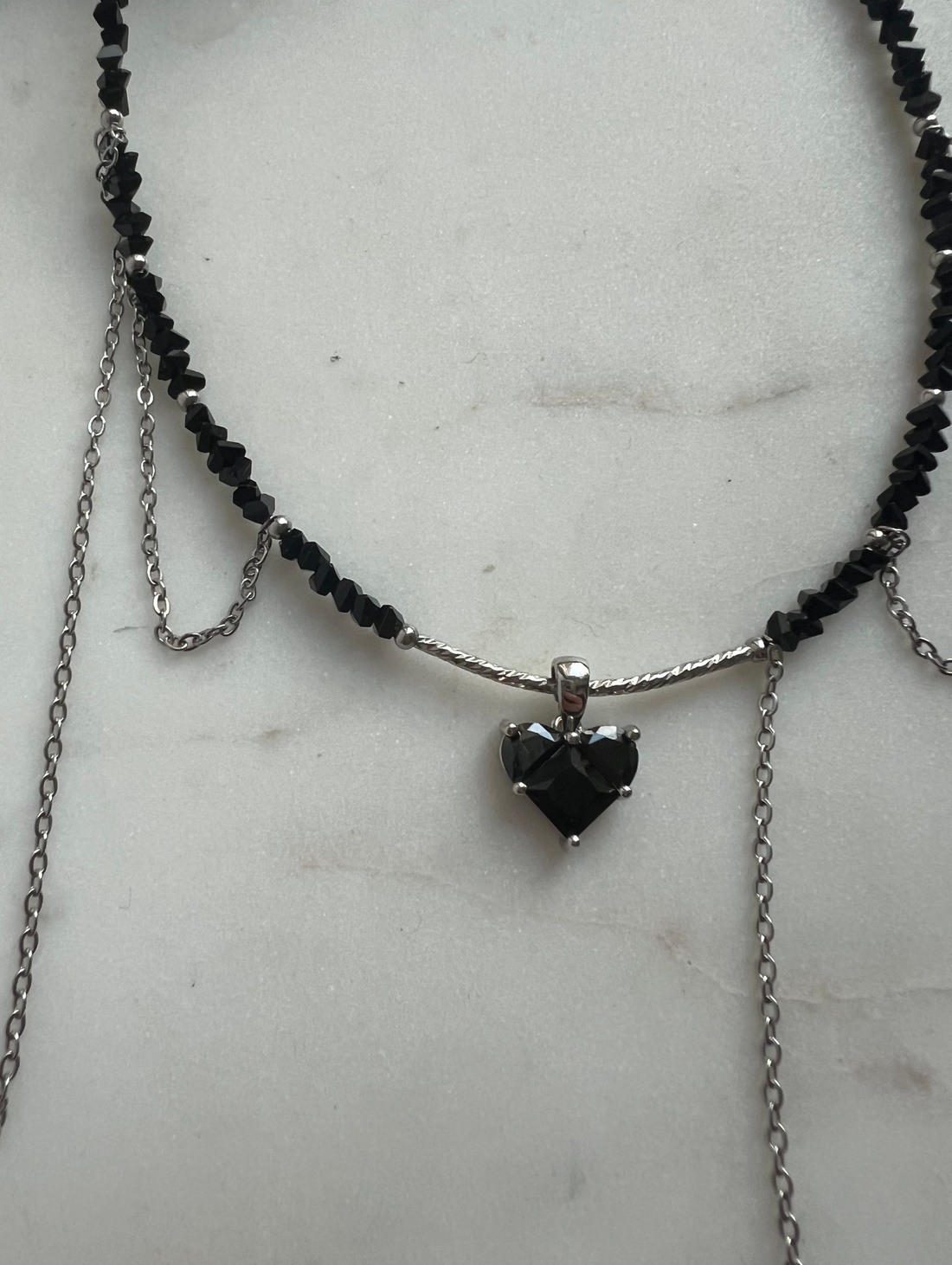 Чокер «Black heart” - фотография товара