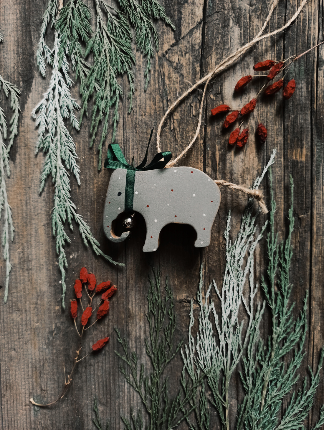 Елочная игрушка "Слоник Аркаша малый" - фотография товара