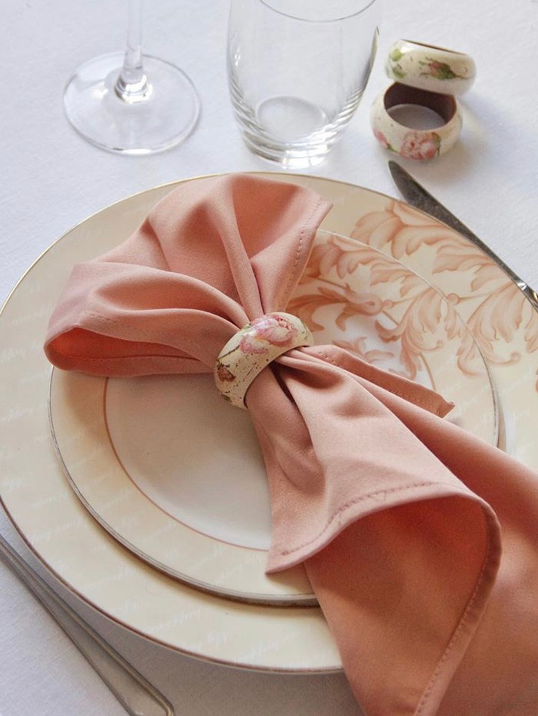 Кольца для салфеток «Розы» - фотография товара