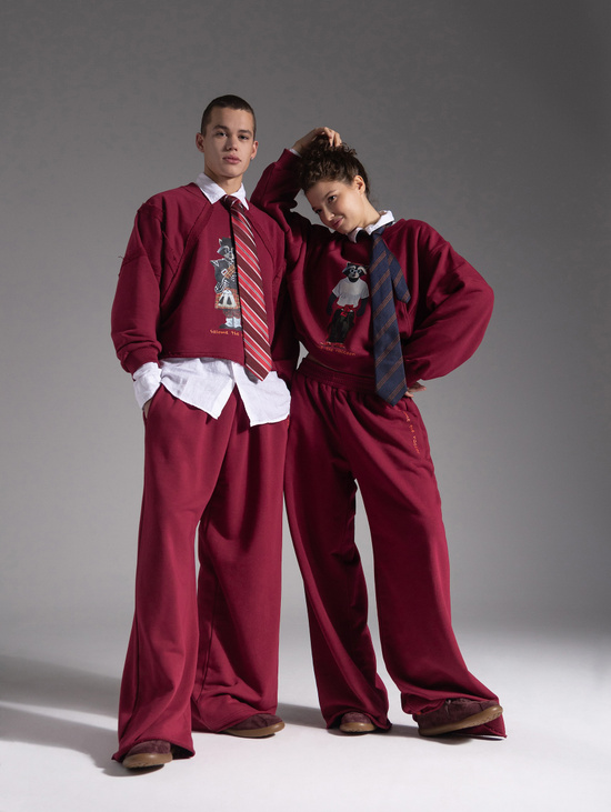 Брюки PALAZZO HILLY MAROON