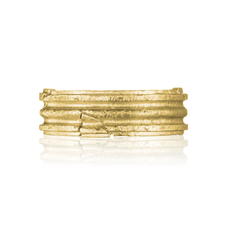 Оригинальное позолоченное серебряное кольцо CAPITEL GOLD