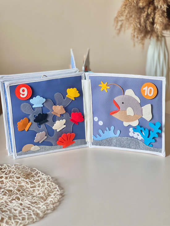 Книга из фетра «Морской счет»